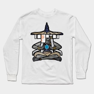 Stained Glass Banana Gramps Long Sleeve T-Shirt